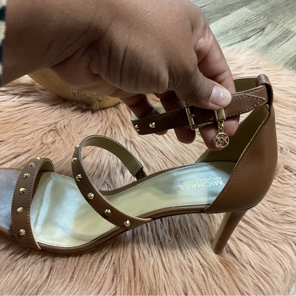 MICHAEL Michael Kors Koda Brown Heels Sandal Size 8 - Picture 5 of 10